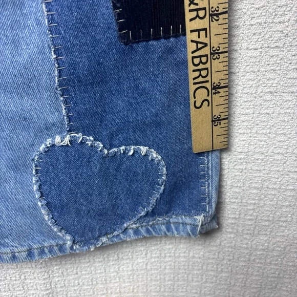 BDG‎ Blue Flare Jeans with Dark Patches - Picture 8 of 11